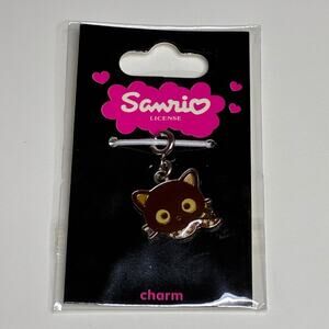 Vintage 2005 Sanrio Chococat Charm Zipper Pull Metal Scarf Handkerchief Nakajima